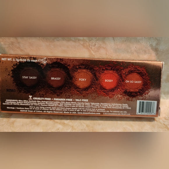 Dose of Colors “Sassy Siennas” Eyeshadow Palette NEW - Picture 5 of 5